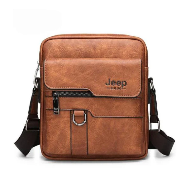Porte Documents D'affaires En Cuir Pour Hommes - Sac à Bandoulière – Image 1