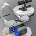 Roue abdominale pour l’exercice abdominal à rebond automatique avec tapis et support de téléphone – Image 2