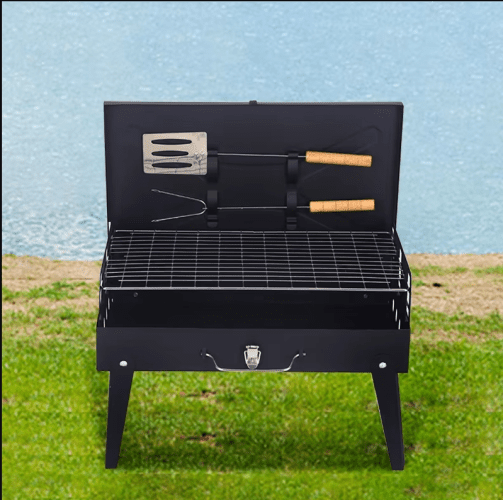 Barbecue pliable à charbon portable grille – Image 1
