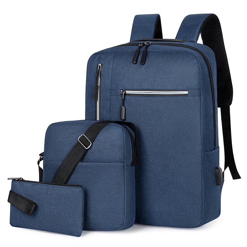 Sac à dos imperméable pour l'école et bureau noir – Image 1