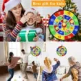 Jeu de fléchettes pour Enfants - Sûr - 37 cm - Multicolore - Tissu doux - 4 balles collantes - 2 fléchettes – Image 2
