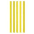 50 Baguettes De Reliure Plastique Jaune - 10mm - BUROTIX