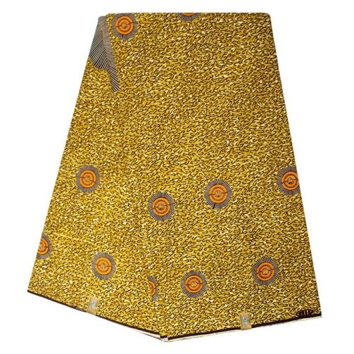 Pagne Wax Suzanne - 100% coton 6 Yards - Jaune – Image 1