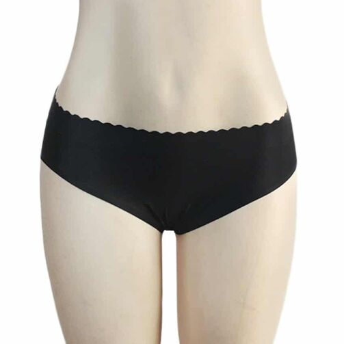 Collant en fesse femme en coton - Noir – Image 1