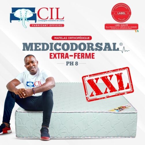 Matelas 3 Places XXL Orthopédique PH8 Médico-dorsal - 25 X 180 X 190 – Image 1