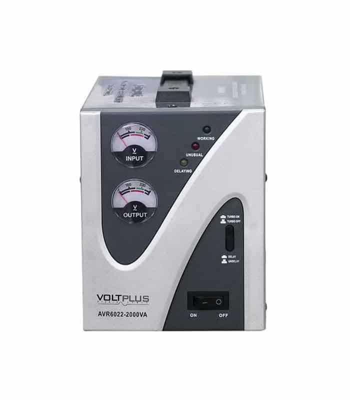 Stabilisateur - 2000 VA - Voltplus - Noir/Gris – Image 1