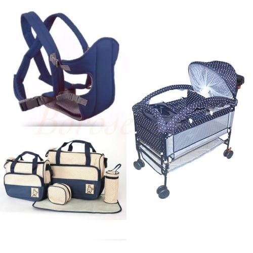 Kit Ensemble Berceau + Sac à langer + Kangourou – Image 1