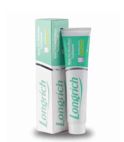 Dentifrice au thé blanc et à l'aloes vera de Longrich – Image 1