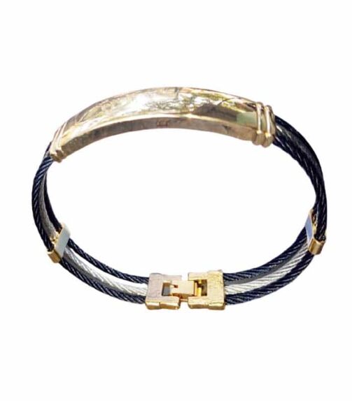 Bracelet homme en Or Plaqué – Image 1