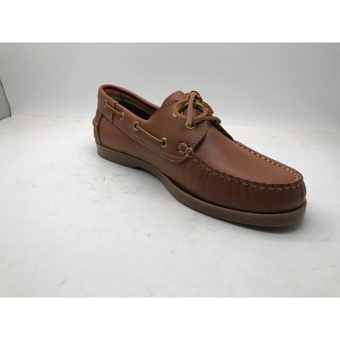 Chaussures Lavero en cuir - Marron bois – Image 1
