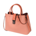Sac à main rigide classique - TOM & EVA - Corail – Image 3