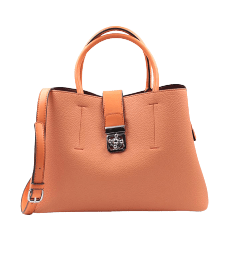 Sac à main rigide classique -  TOM & EVA - Corail – Image 1
