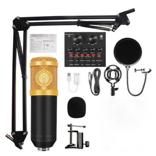 Ensemble de microphones de studio Kit de système d'enregistrement à condensateur Podcast sonore professionnel – Image 1