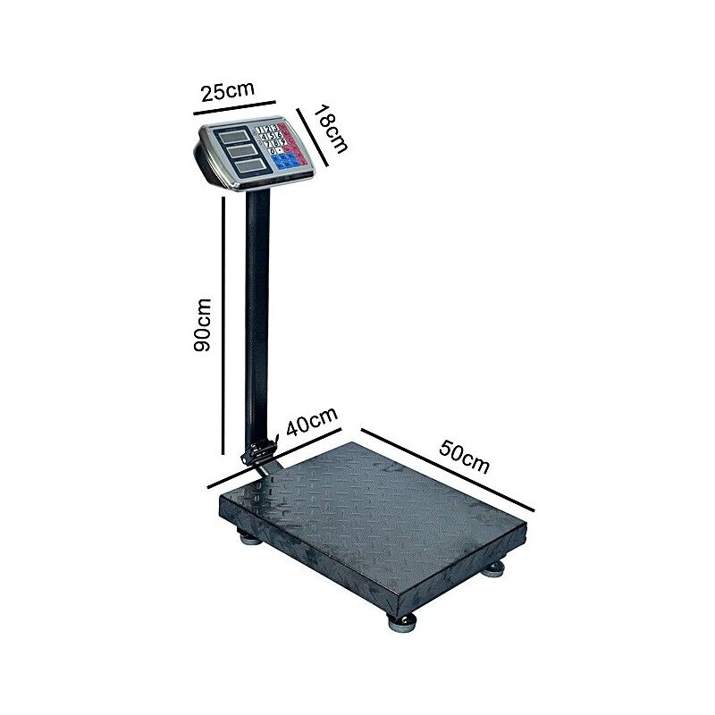 Balance Electronique Commerciale Électronique 0.05-150kg - Noir – Image 1