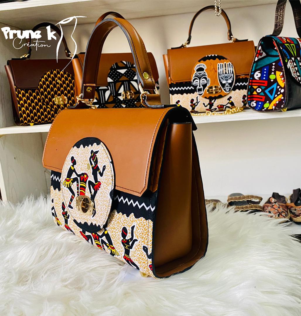 Sac a main avec motif de pagne - Collection belle Afrique – Image 1