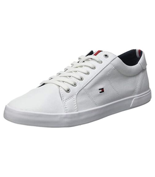 Baskets à lacets iconique homme Tommy Hilfiger - Blanc – Image 1