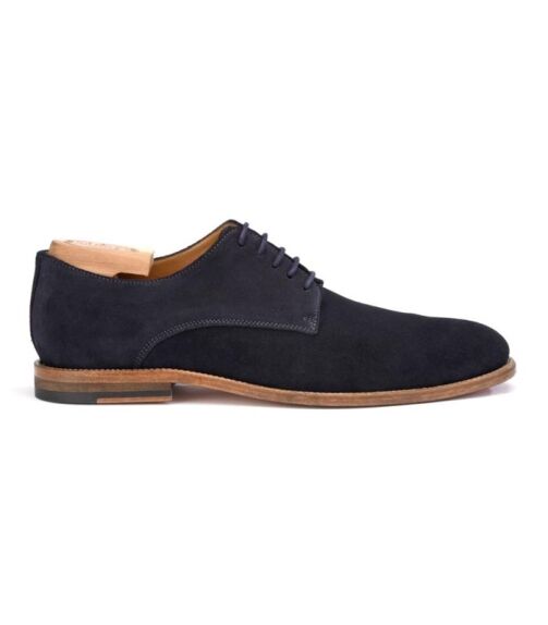 Chaussures Derbies homme Velours Marine  - HILPERTON - Bexley – Image 1