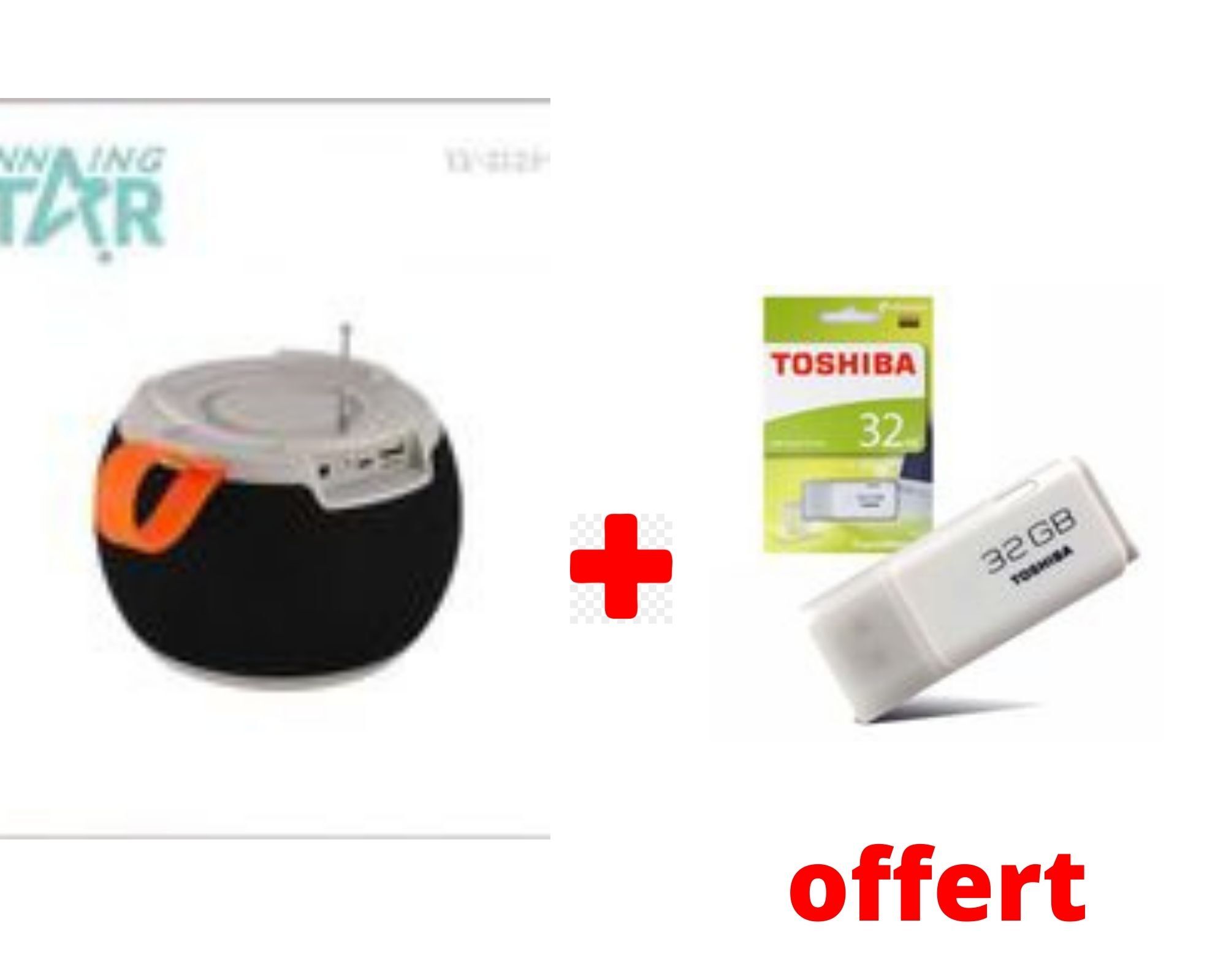Haut-parleur C15 Plus Clé USB 32 Go Offert – Image 1