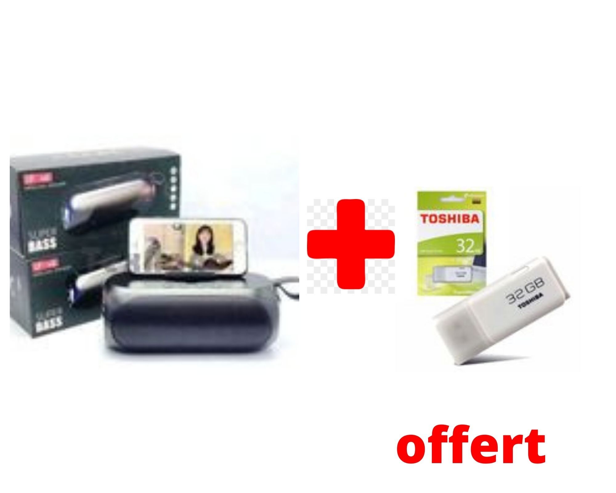 Enceinte Bluetooth LP V6 et une clé 32 Go – Image 1