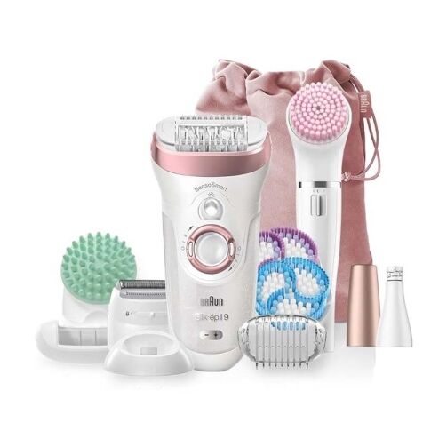 Coffret Braun Silk-Épil Beauty Set 9 9-985 - Épilateur électrique sans fil de luxe 7-en-1 – Image 1