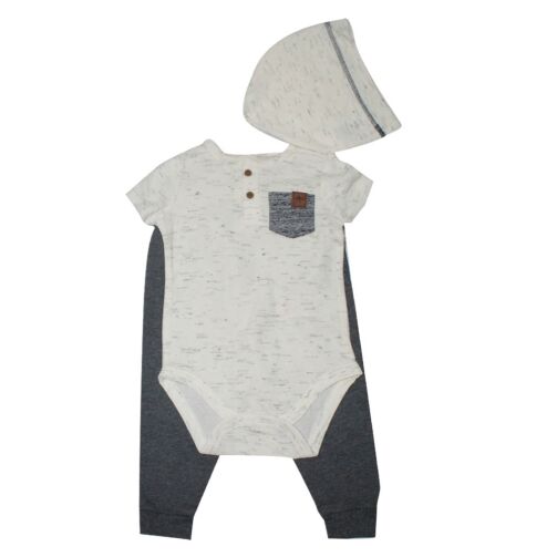 Kit de naissance 3 pièces de bébé de 6 à 9 mois - Gris/Beige – Image 1
