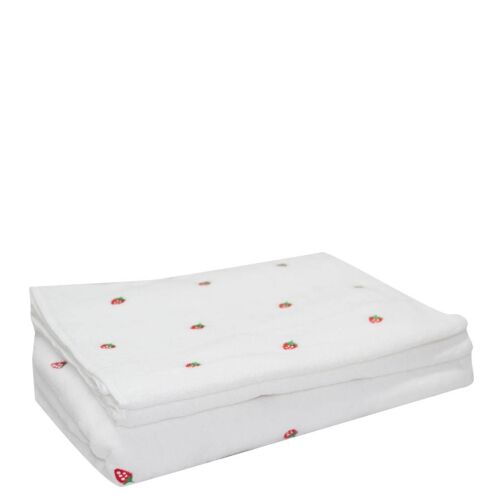 Lot de 3 Serviettes pour bébé - 100% Coton - Blanc – Image 1