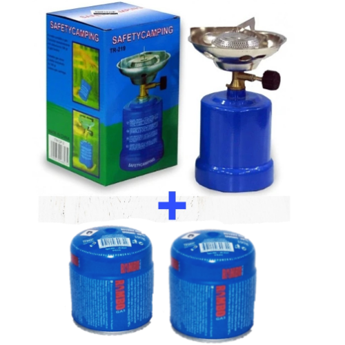 2 Cartouches Camping gaz + 1 réchaud – Image 1