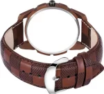 Montre Stylée Analogique - Design Unik - Marron – Image 2