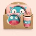 Coffret repas bébé en bambou