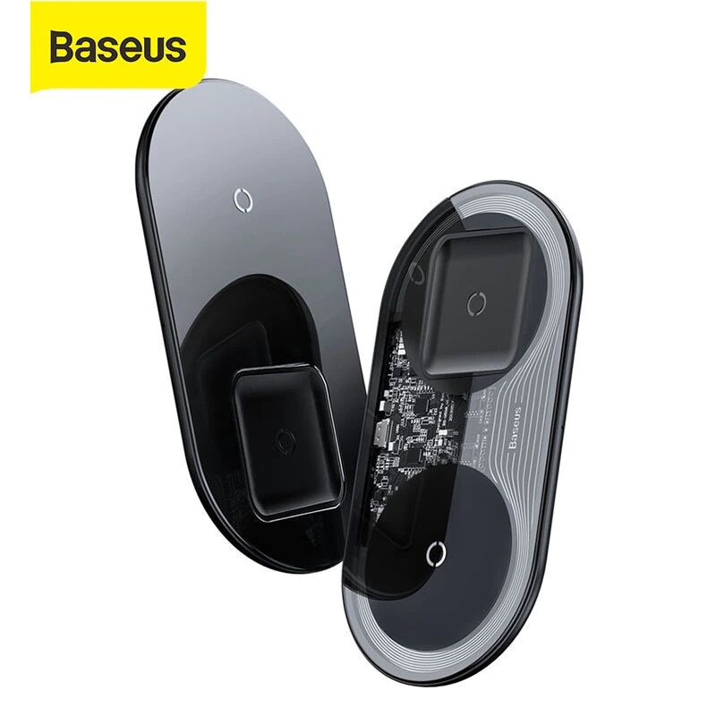 Chargeur sans fil à chargement rapide 2 en 1 – Image 1