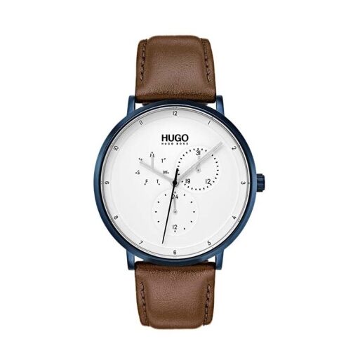 Hugo Boss Montre Homme Multi-Cadrans Guide Avec Un Bracelet en Cuir – Image 1
