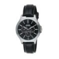 Montre Casio Standart pour homme avec cadran crème et bracelet en cuir