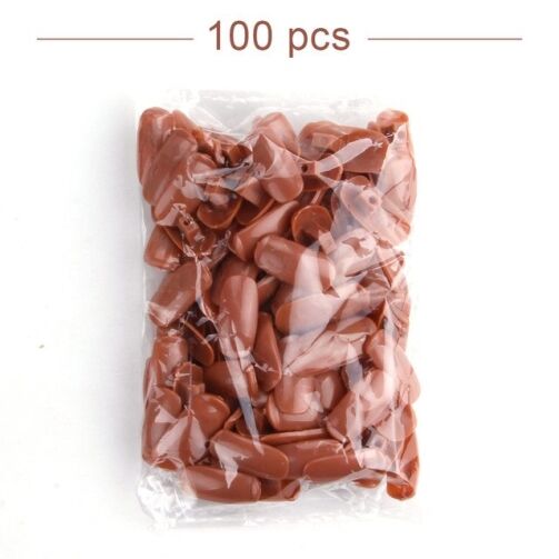 Lot de 100 faux ongles pour la pratique du manucure professionnel – Image 1