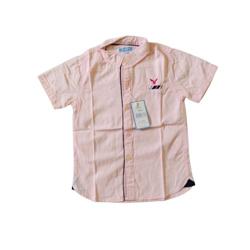 Chemise Manche Courte Rose Pour Enfant – Image 1