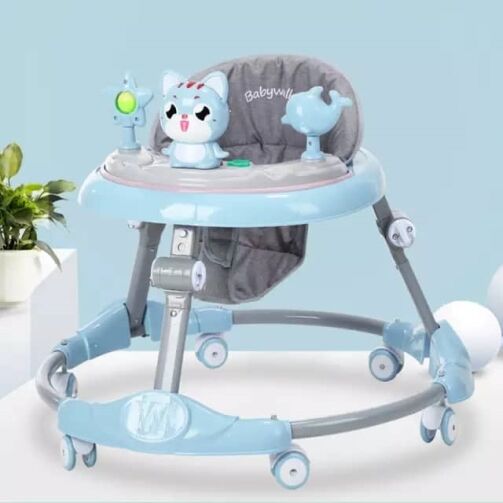Marché Bébé Circulaire - Bleu – Image 1