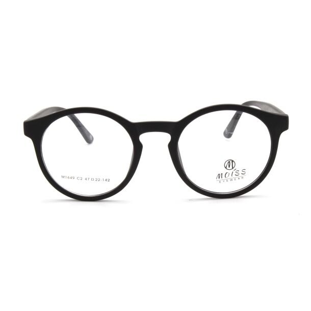 Lunettes de vue M1649 C2 47-22-142 avec clip - Noir – Image 1