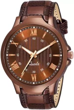 Montre Stylée Analogique - Design Unik - Marron