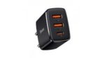 BASEUS - Chargeur rapide compact CCXJ-E01 2xUSB+Type-C 30W - Noir – Image 4