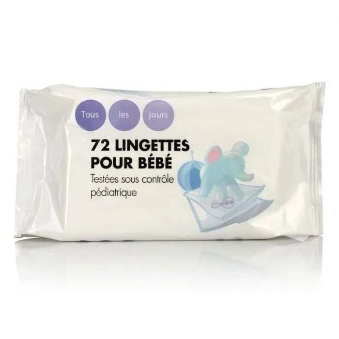 Lingettes pour bébé x 72 - Garçon et Fille – Image 1