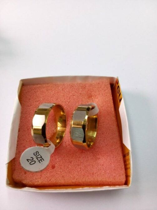 Bague de mariage deux tons – Image 1