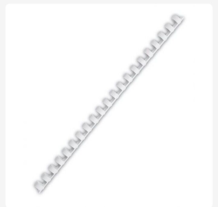 Spirale De reliure 8mm 100 pièces blanc – Image 1