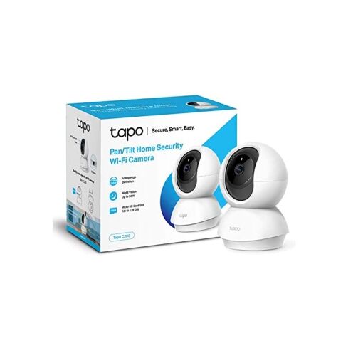 TP-Link Tapo Caméra Surveillance WiFi intérieure 360° Tapo C200, FHD 1080P, vision nocturne, détection de mouvement – Image 1