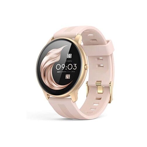Montre intelligente LW11 Smartwatch femme, AGPTEK pour Android et iOS - Rose/Or – Image 1