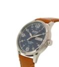 Hugo Boss Pilot Vintage pour homme cadran bleu bracelet en cuir montre – 1513331, affichage analogique – Image 3