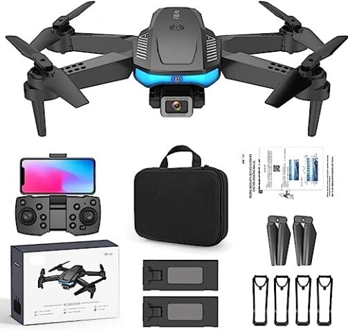 Mini Drone pliable avec caméra - 1080P HD FPV avec mallette de transport, 2 batteries – Image 1