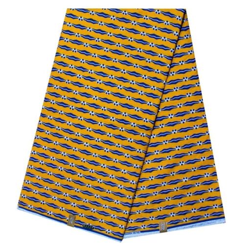 Complet Pagne Africain GTP WAX GHANA Mari Capable - 6 Yards - Jaune – Image 1
