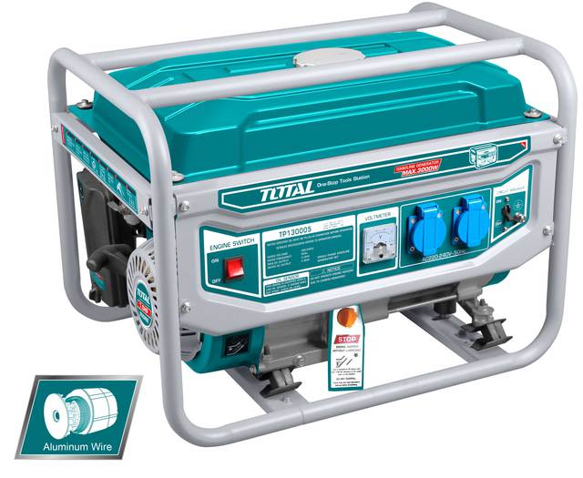 TOTAL Groupe Electrogène 3000W=3.75kva – TP130005 – Image 1