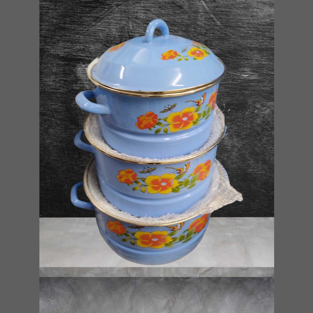 Lot de 3 soupières Avec Couvercle de Qualité – Image 1