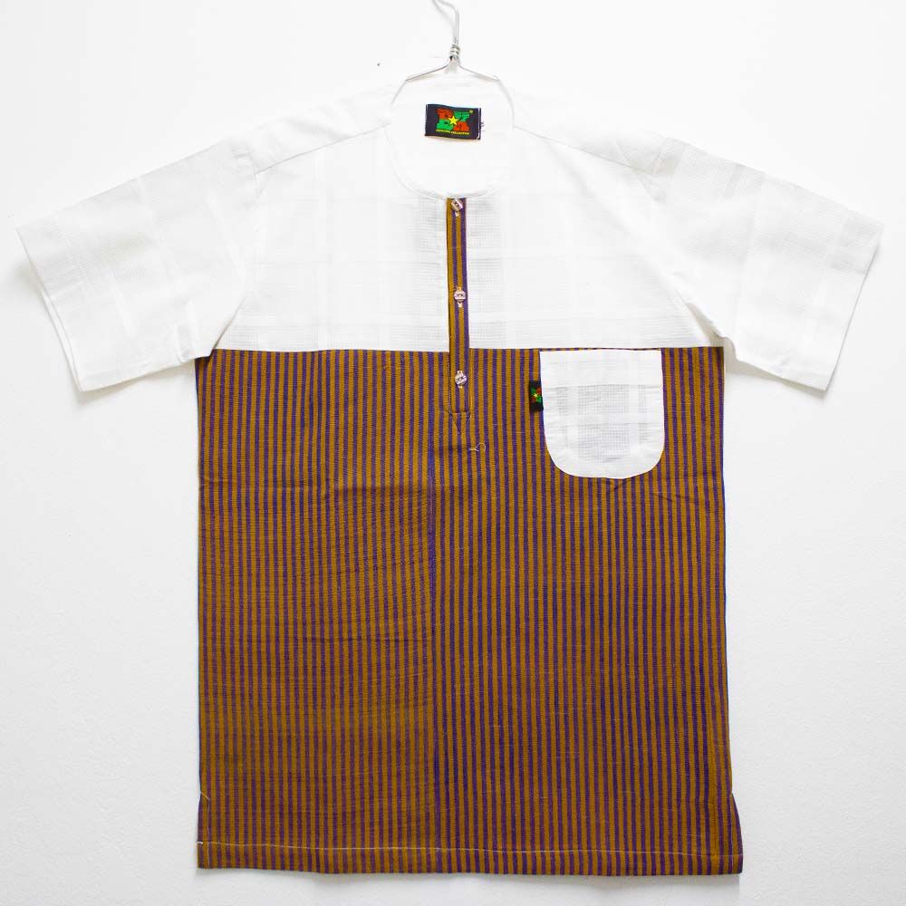 Chemise Burkindi Danfani à manches courtes - Multicolore – Image 1