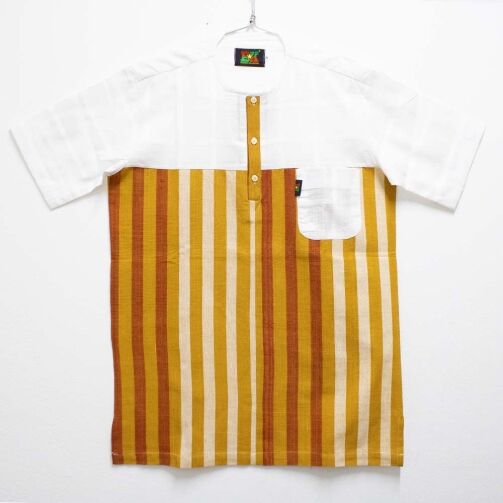 Chemise Burkindi Danfani à manches courtes - Multicolore – Image 1